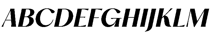 Hatton Semibold Italic Font UPPERCASE