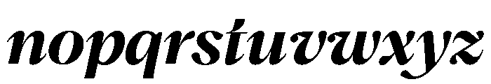 Hatton Semibold Italic Font LOWERCASE