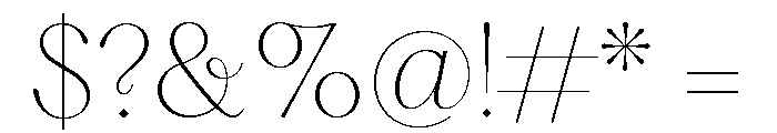 Hatton Thin Font OTHER CHARS