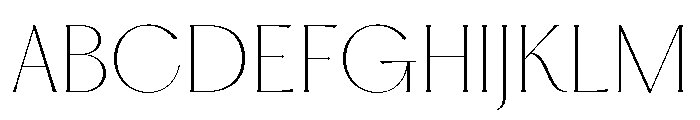 Hatton Thin Font UPPERCASE