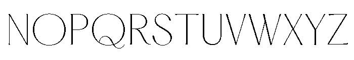 Hatton Thin Font UPPERCASE