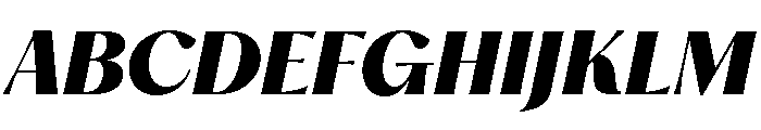 Hatton Ultrabold Italic Font UPPERCASE
