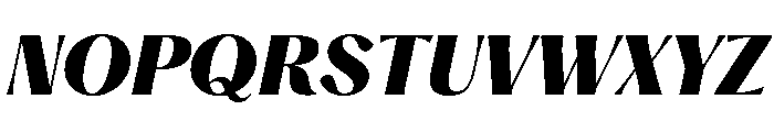 Hatton Ultrabold Italic Font UPPERCASE