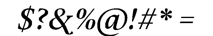 Haultin MediumItalic Font OTHER CHARS