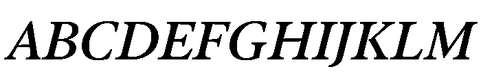 Haultin MediumItalic Font UPPERCASE