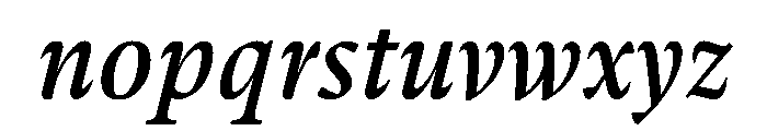 Haultin MediumItalic Font LOWERCASE