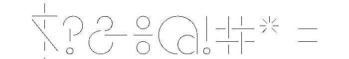 Hauser 10Hairline Font OTHER CHARS