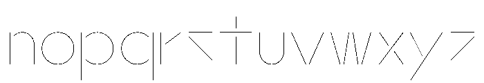 Hauser 10Hairline Font LOWERCASE