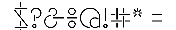 Hauser 40Light Font OTHER CHARS