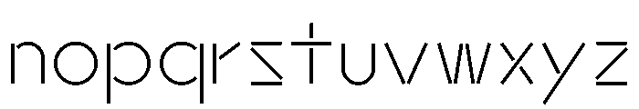 Hauser 40Light Font LOWERCASE