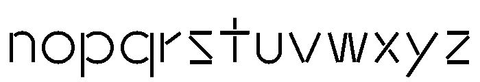 Hauser 60Regular Font LOWERCASE