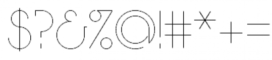 Hair-V Light Font OTHER CHARS