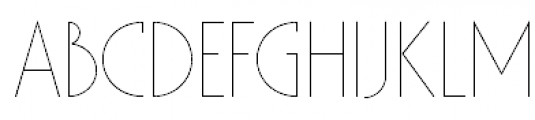 Hair-V Light Font UPPERCASE