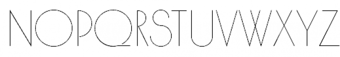 Hair-V Light Font UPPERCASE