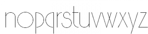Hair-V Light Font LOWERCASE
