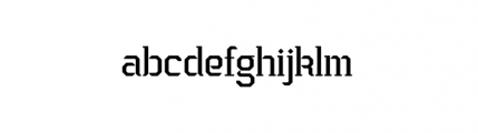 Harbinger GB Regular Font LOWERCASE