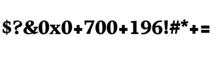 Harfang Black Font OTHER CHARS