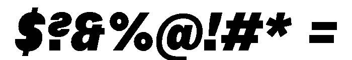 Habitas Black Italic Font OTHER CHARS