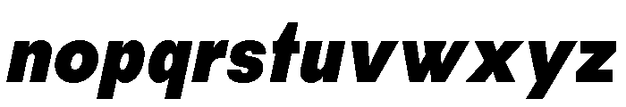 Habitas Black Italic Font LOWERCASE