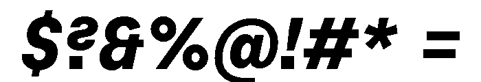 Habitas Bold Italic Font OTHER CHARS
