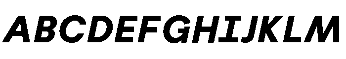 Habitas Bold Italic Font UPPERCASE