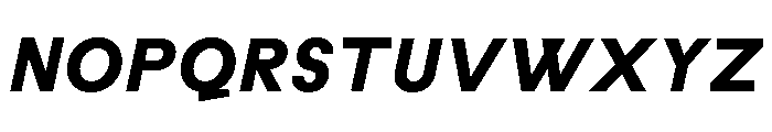 Habitas Bold Italic Font UPPERCASE