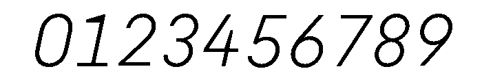 Habitas Extra Light Italic Font OTHER CHARS