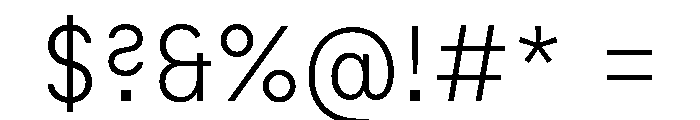 Habitas Extra Light Font OTHER CHARS
