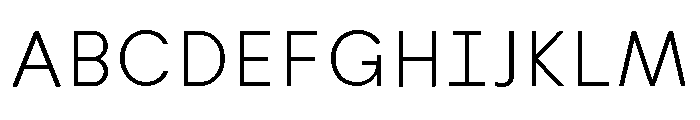 Habitas Extra Light Font UPPERCASE