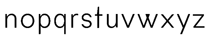 Habitas Extra Light Font LOWERCASE
