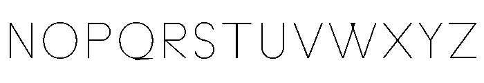 Habitas Hairline Font UPPERCASE