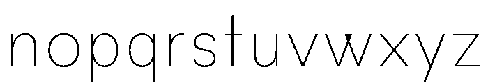 Habitas Hairline Font LOWERCASE
