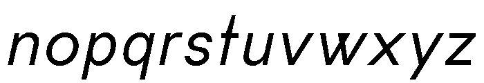 Habitas Light Italic Font LOWERCASE