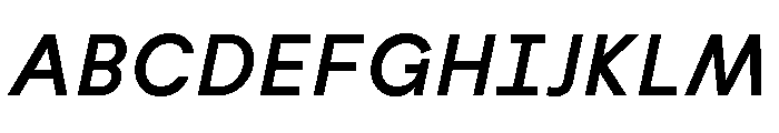 Habitas Medium Italic Font UPPERCASE