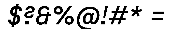 Habitas Regular Italic Font OTHER CHARS