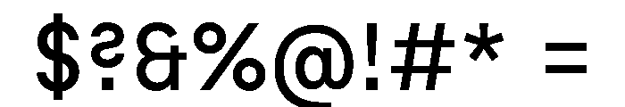 Habitas Regular Font OTHER CHARS