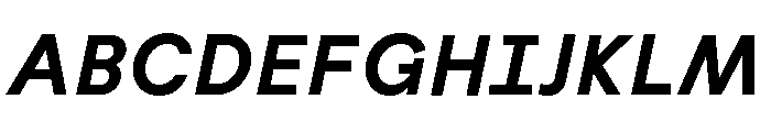 Habitas Semi Bold Italic Font UPPERCASE