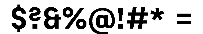 Habitas Semi Bold Font OTHER CHARS