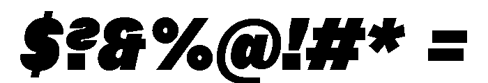Habitas Super Italic Font OTHER CHARS