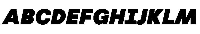 Habitas Super Italic Font UPPERCASE