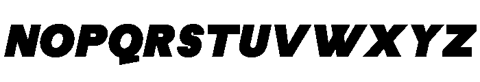Habitas Super Italic Font UPPERCASE