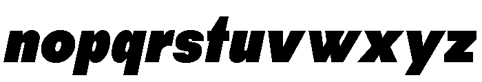 Habitas Super Italic Font LOWERCASE