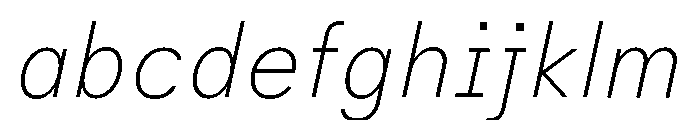 Habitas Thin Italic FONT