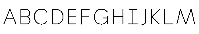 Habitas Thin Font UPPERCASE