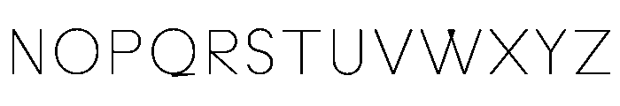 Habitas Thin Font UPPERCASE