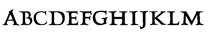 Hadriano Regular Font UPPERCASE