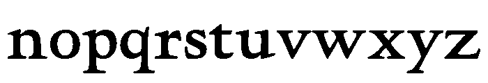 Hadriano Regular Font LOWERCASE