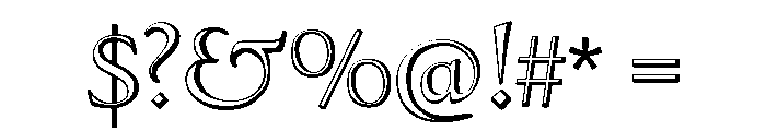 Hadriano Stone Cut Font OTHER CHARS