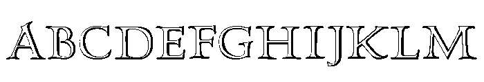 Hadriano Stone Cut Font UPPERCASE