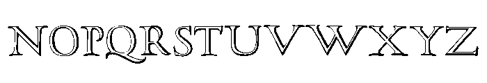 Hadriano Stone Cut Font UPPERCASE